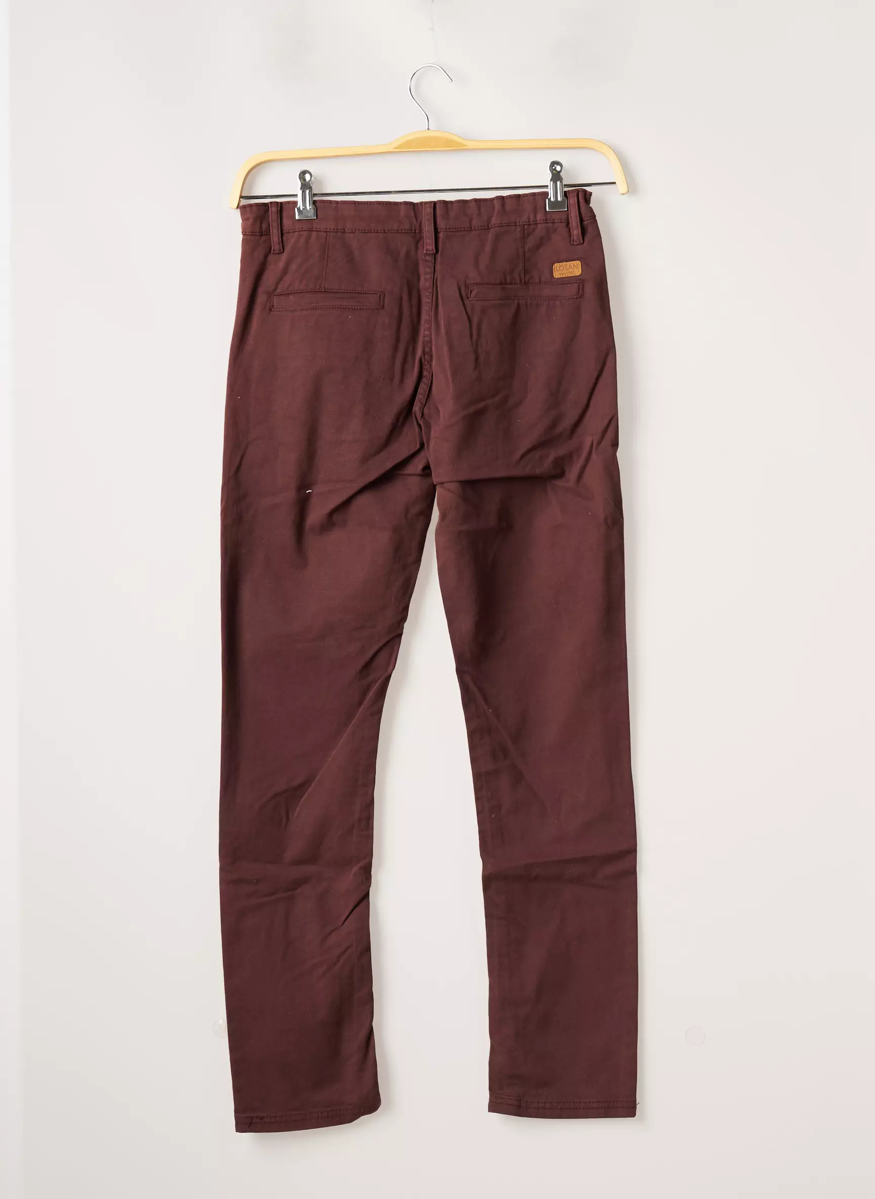 Losan Pantalons Chino Garcon couleur rouge