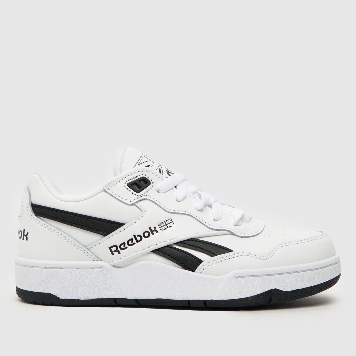 Reebok vita och svarta bb 4000 ii juniorträningsskor