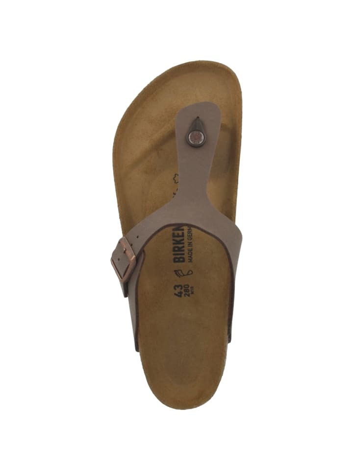Birkenstock Zehensandale Gizeh Birko-Flor Nubuk normal in braun günstig kaufen