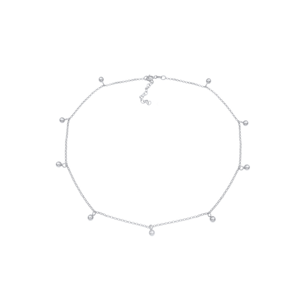 Elli Elli Collier Pendentif choker ball pour dames en 925/1000 argent  massif collier