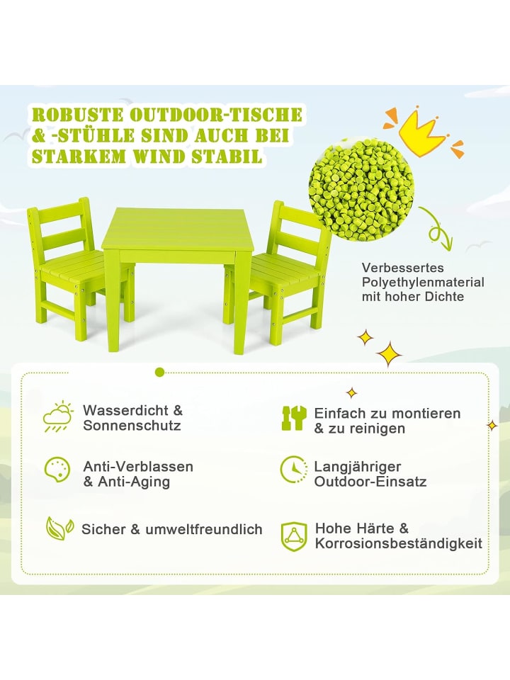 COSTWAY 2er Set Stühlen in Grün günstig kaufen 64 cm