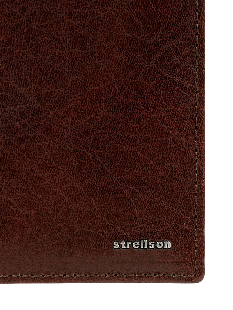 Geldbörse aus Leder Modell 'Jefferson' - RFID-blocking in dunkelbraun
