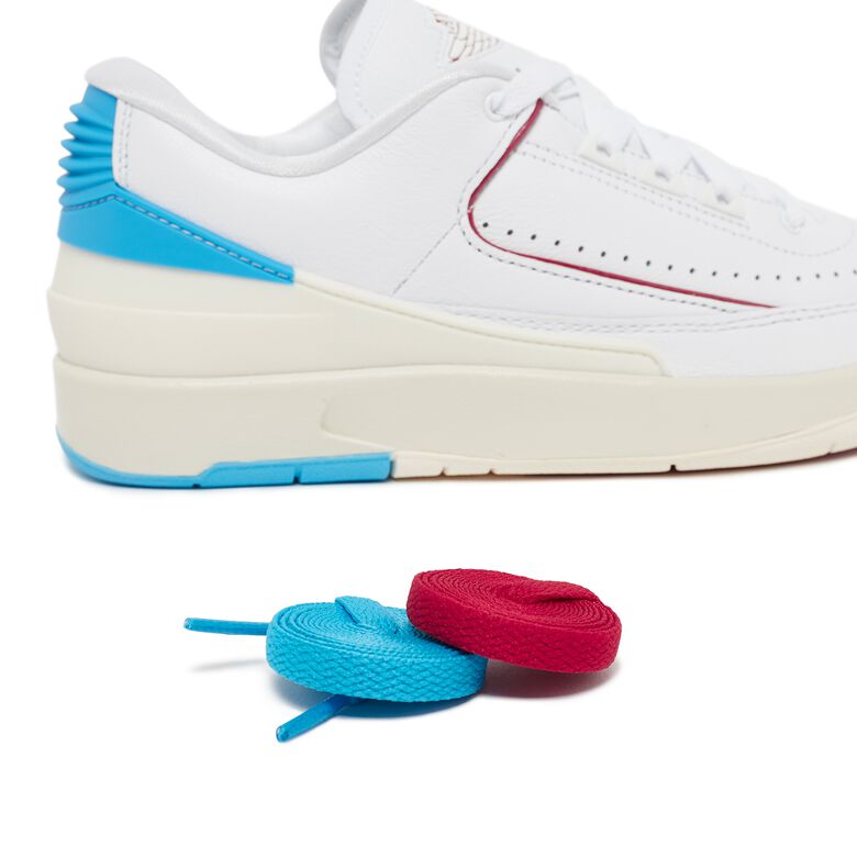 JORDAN Air Jordan 2 Retro Low “UNC to Chicago” white/gym red-dk powder blue