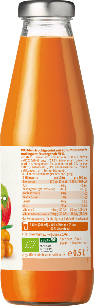 Direktsaft, bioC Immunkraft, 0,5 l