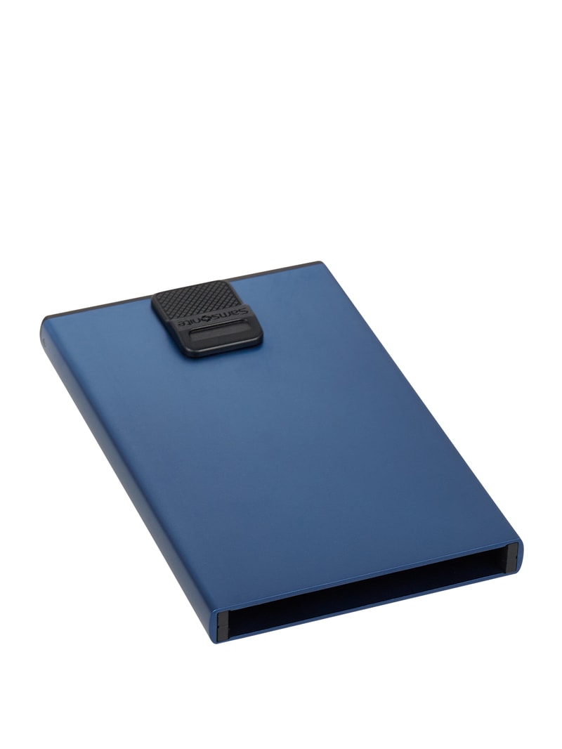 Kartenetui aus Aluminium - RFID-blocking in royalblau