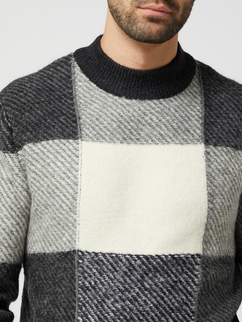 Pullover mit Woll-Anteil Modell 'Mola' in hellgrau
