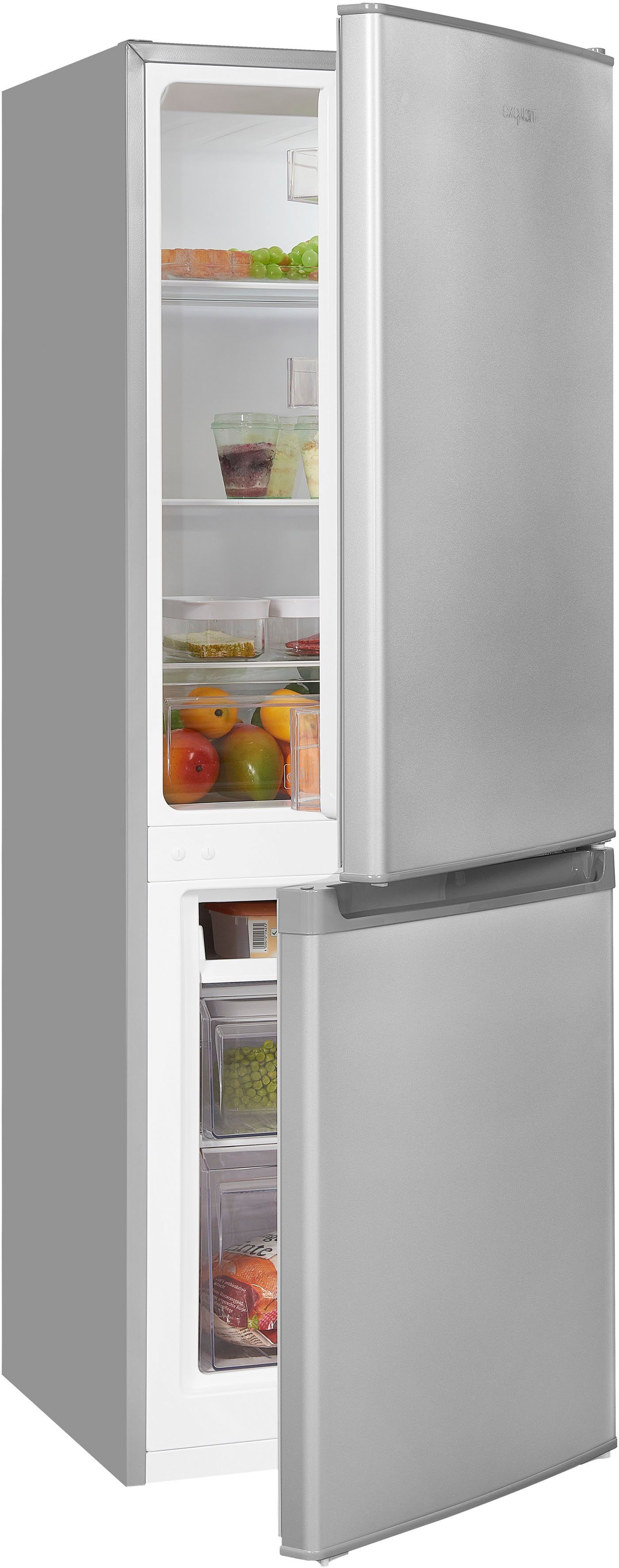 exquisit Kühl-/Gefrierkombination KGC232-60E-040E, 142,2 cm hoch, 50 cm breit