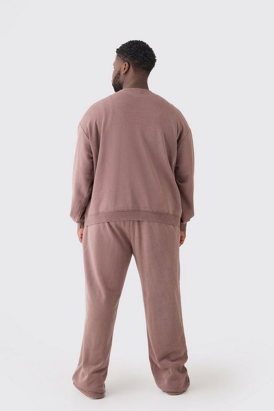 Plus kastiger Oversize Limited Sweatshirt-Trainingsanzug