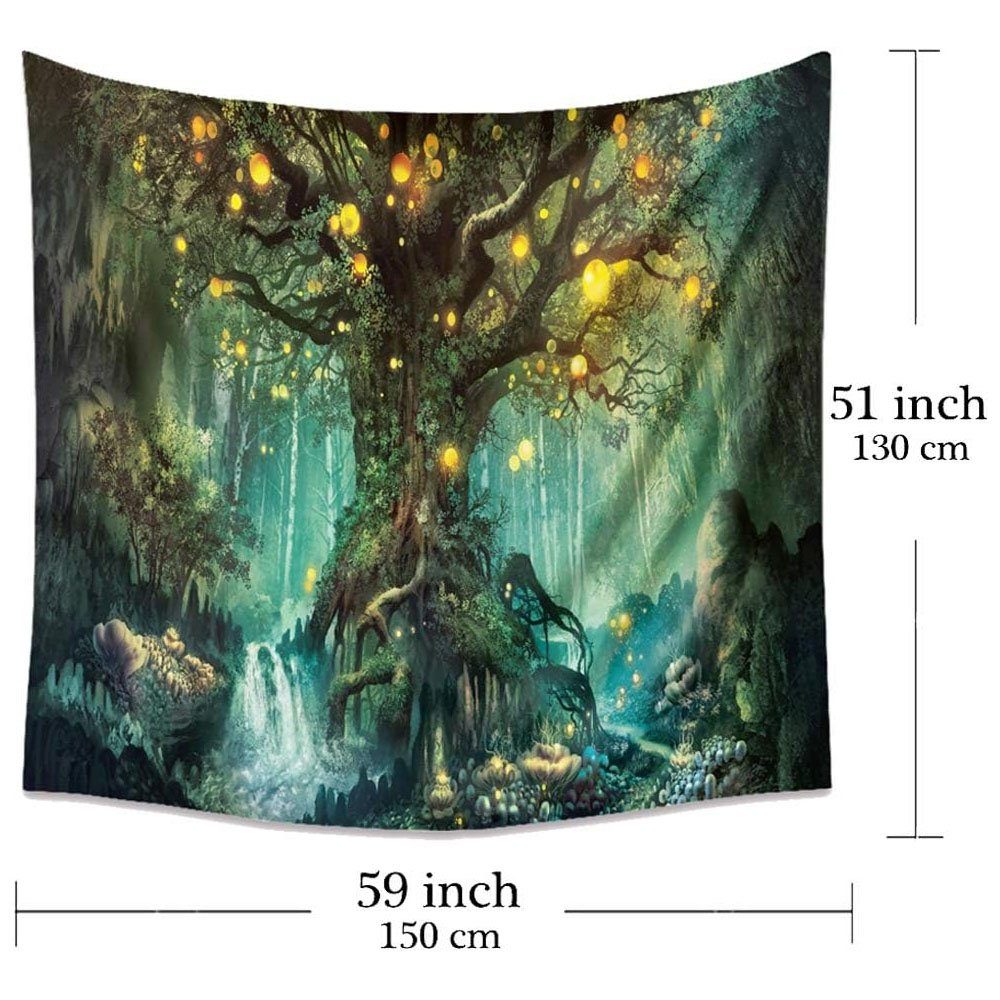 Wandteppich Wandteppich, Wandbehang Wandtuch, Sarfly, Wanddeko für Schlafzimmer Wohnzimmer Wohnheim