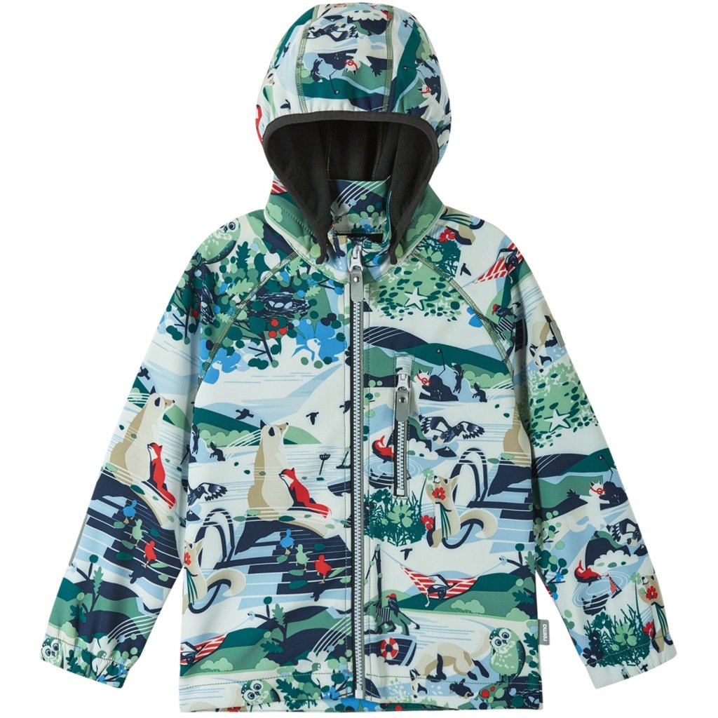 Reima Vantti Green Clay Kinder Softshelljacke