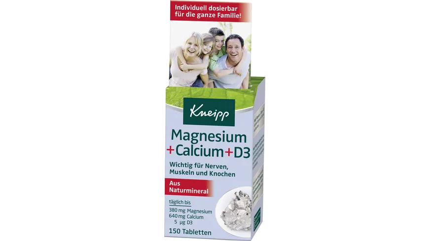 Kneipp Magnesium + Calcium + D3