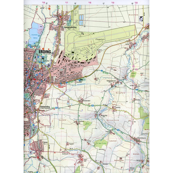 Erding 1 : 25 000 - Wanderkarte