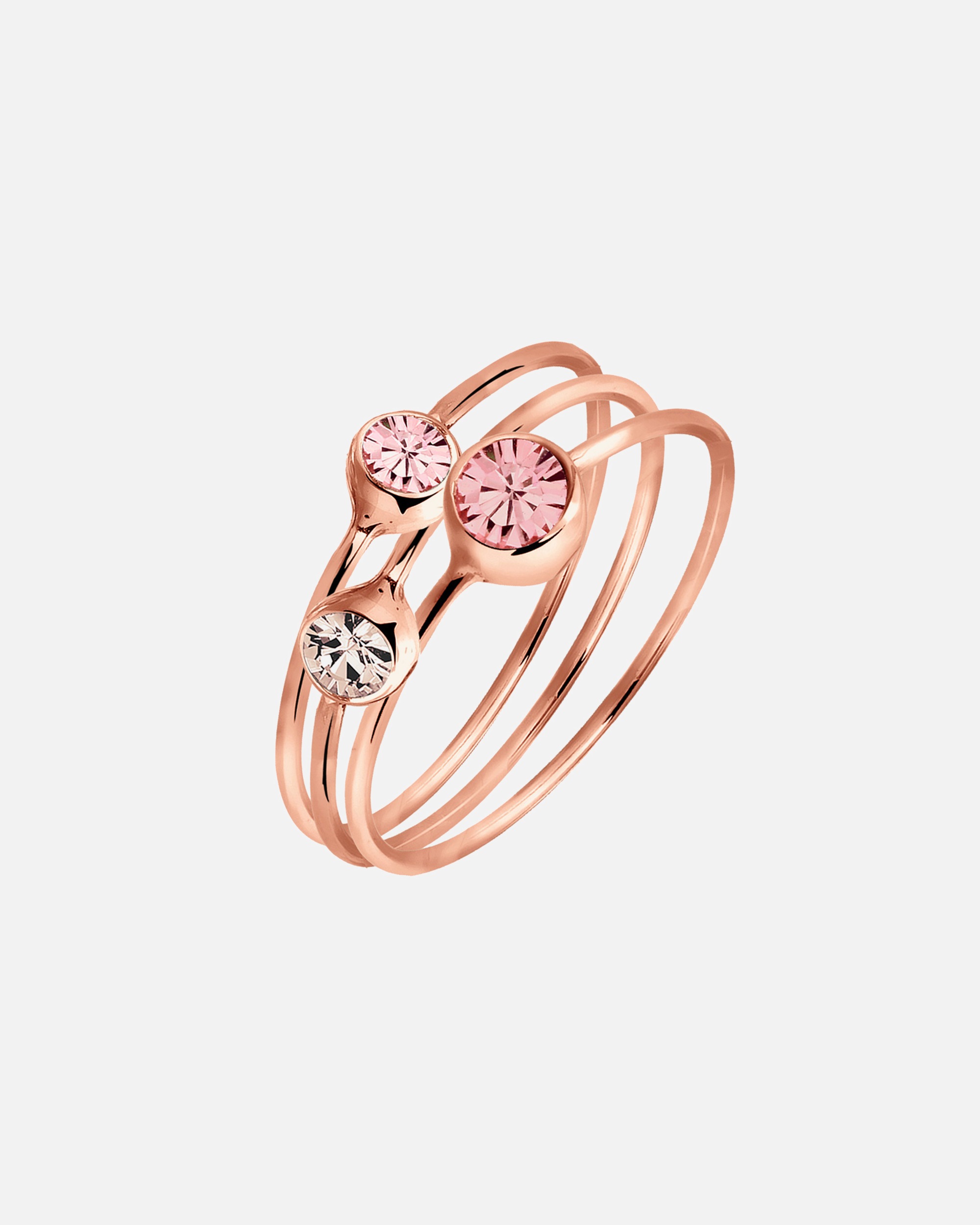 Anillo de compromiso elegante para mujer de Elli con cristales de plata de ley 925.