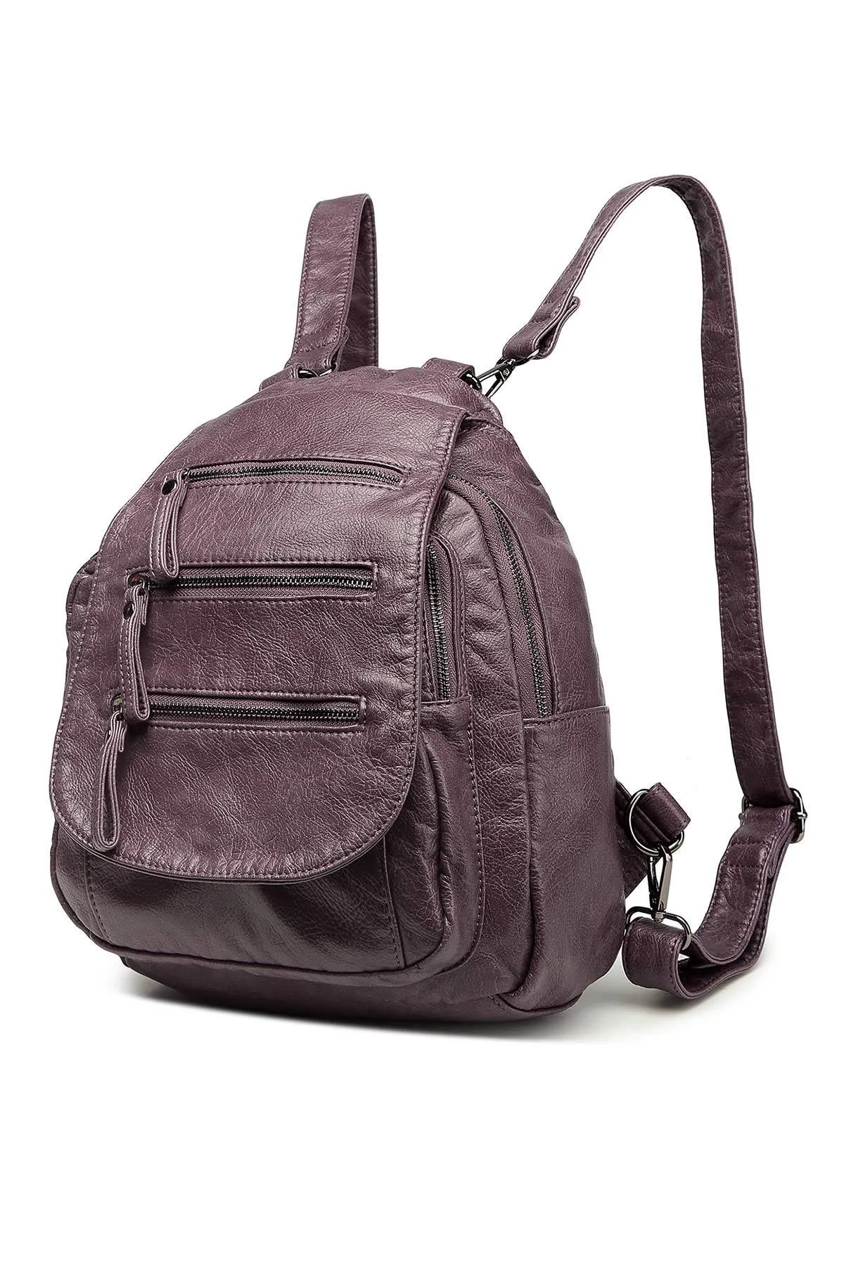 SMART BAGS  Dusan Damen-Rucksack aus gewaschenem Leder