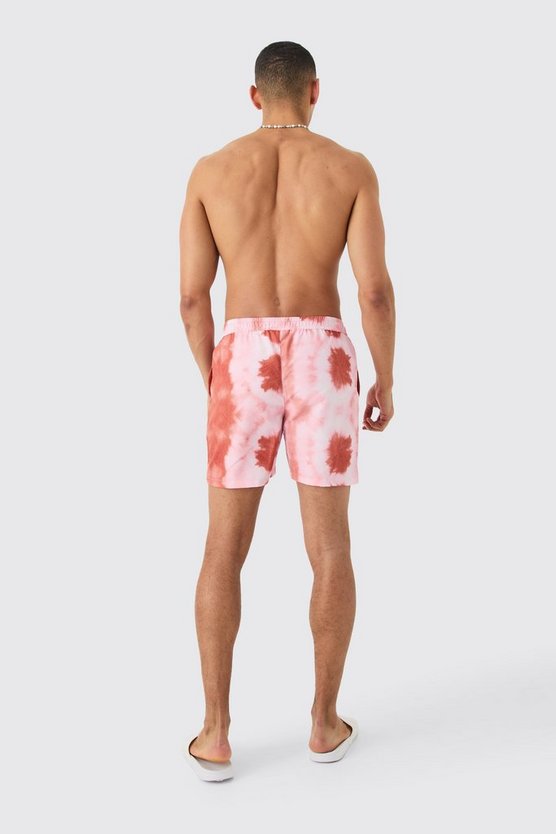 Mittellange Batik Badehose