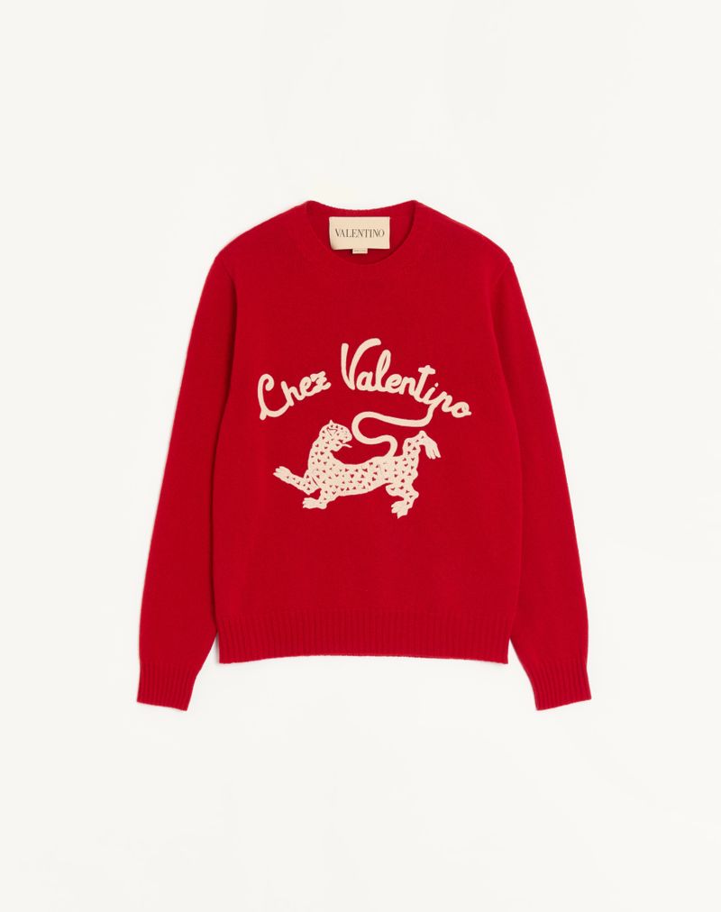 Suéter de lã Valentino com bordado na Valentino & Panther
