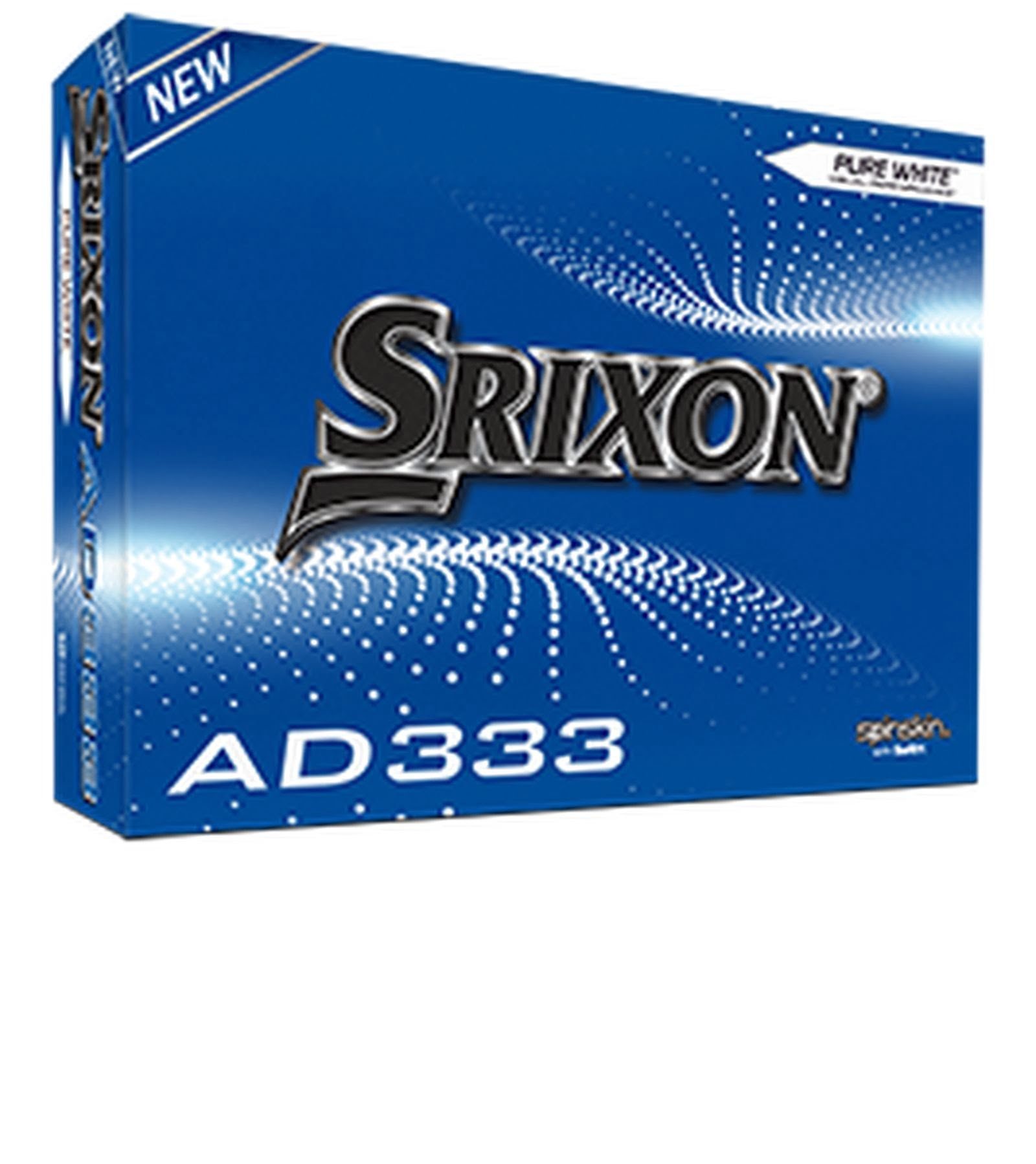 Srixon Golfball AD333 Golfball, Pure White I 12 Bälle/ 1 Dz. Weiß