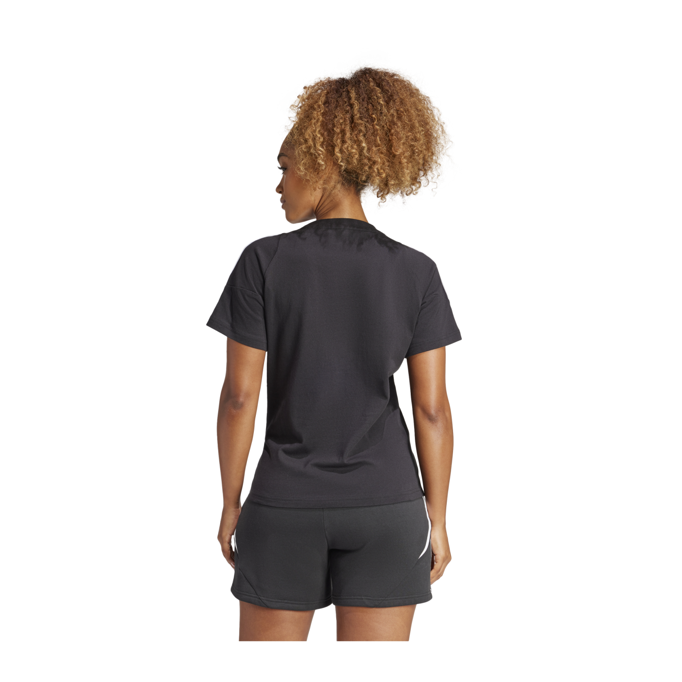 adidas Tiro 24 T-Shirt Damen Schwarz Weiss