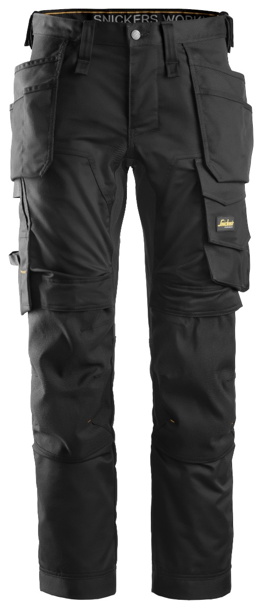 Pantaloni de lucru elastici Snickers Workwear 6241 AllroundWork cu buzunare tip toc