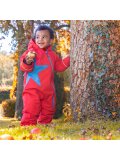 Schneeoverall Stern, tomatenrot