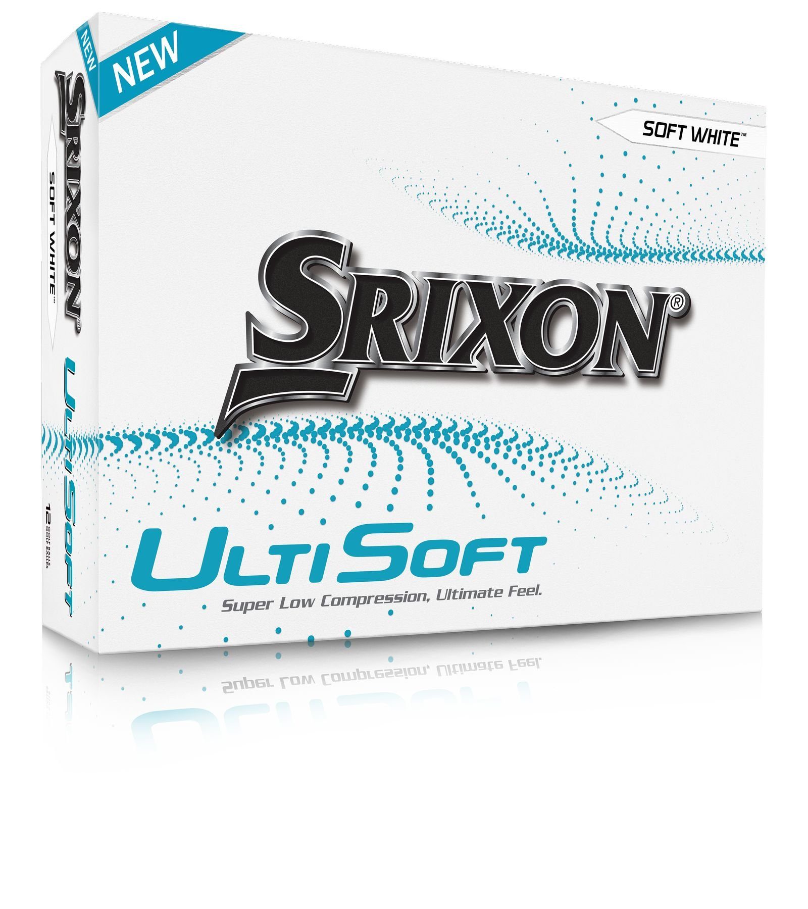 Srixon Golfball Srixon UltiSoft PureWhite Golfbälle 12 Stück Weiss 2 Pieces/Schichten
