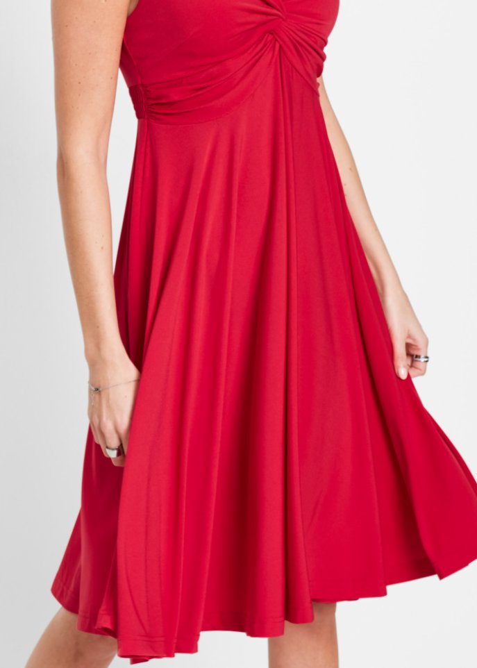 Shirtkleid mit V-Ausschnitt