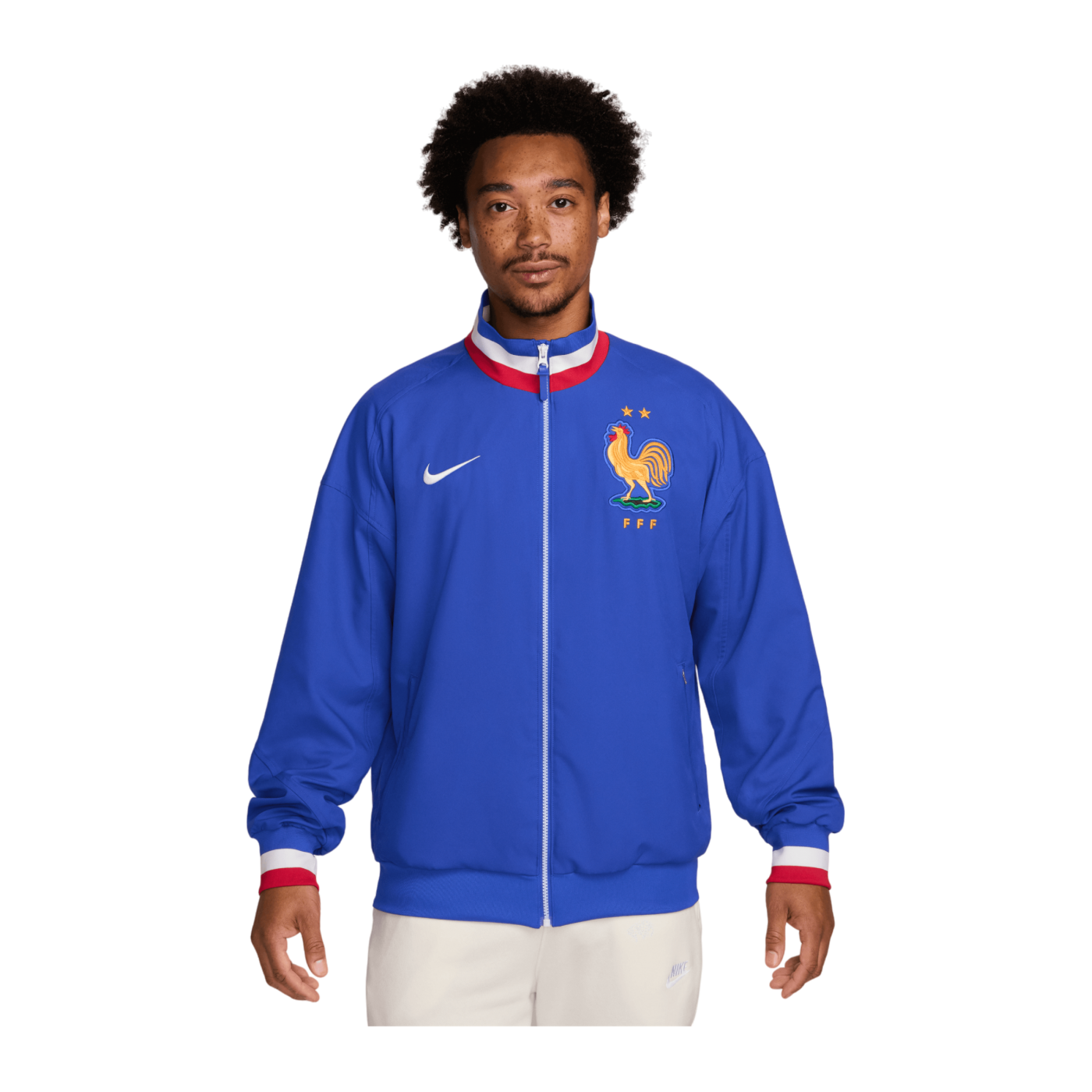 Nike Frankreich Anthem Jacke EM 2024 Blau F452
