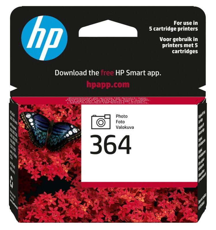 HP 364 Original Tintenpatrone CB317EE Foto Schwarz