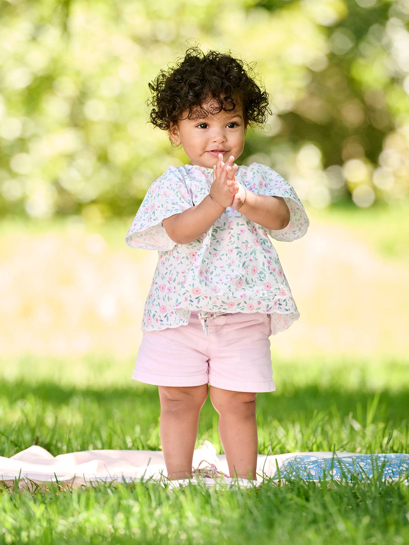 Vertbaudet Mädchen Baby Bluse - wollweiß