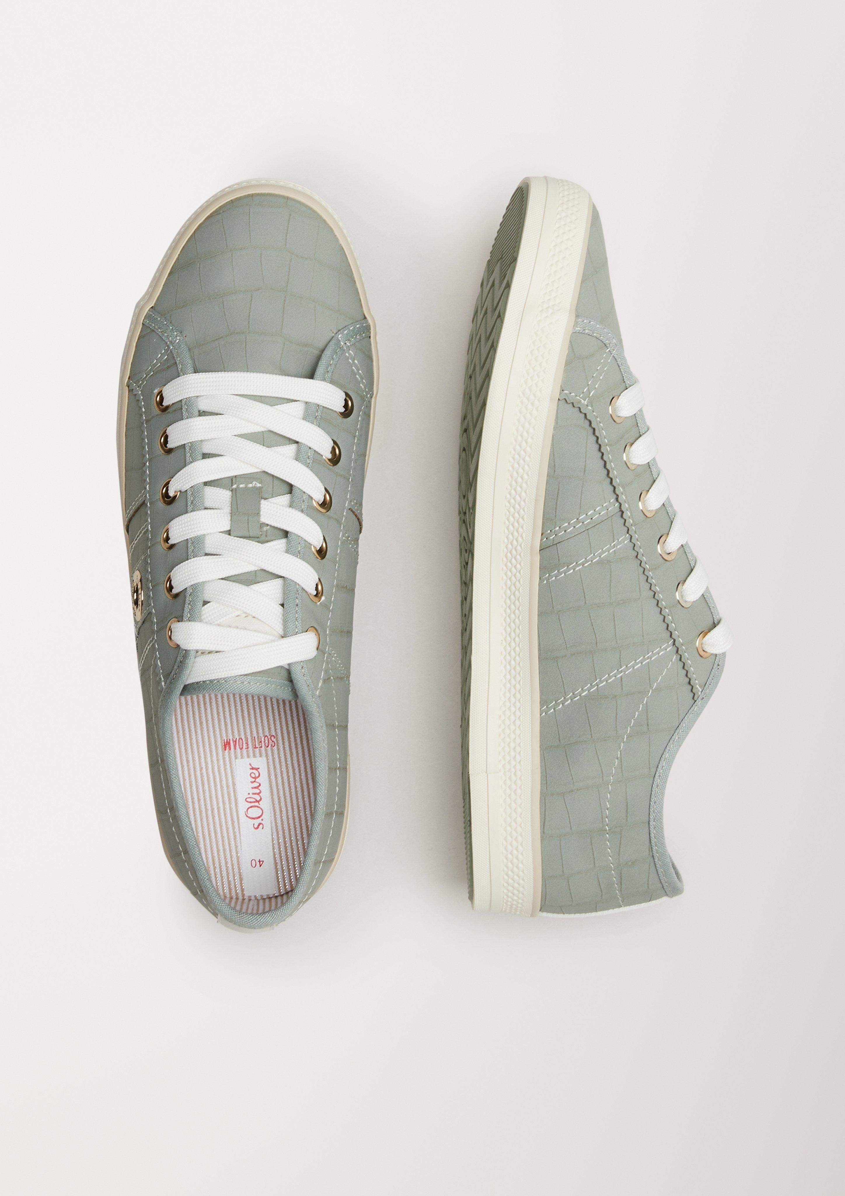 Sneaker in Reptilleder-Optik  6005172-728