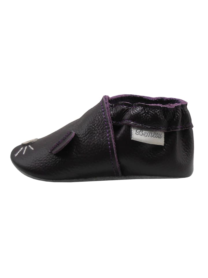 Yalion Leder-Krabbelschuhe 