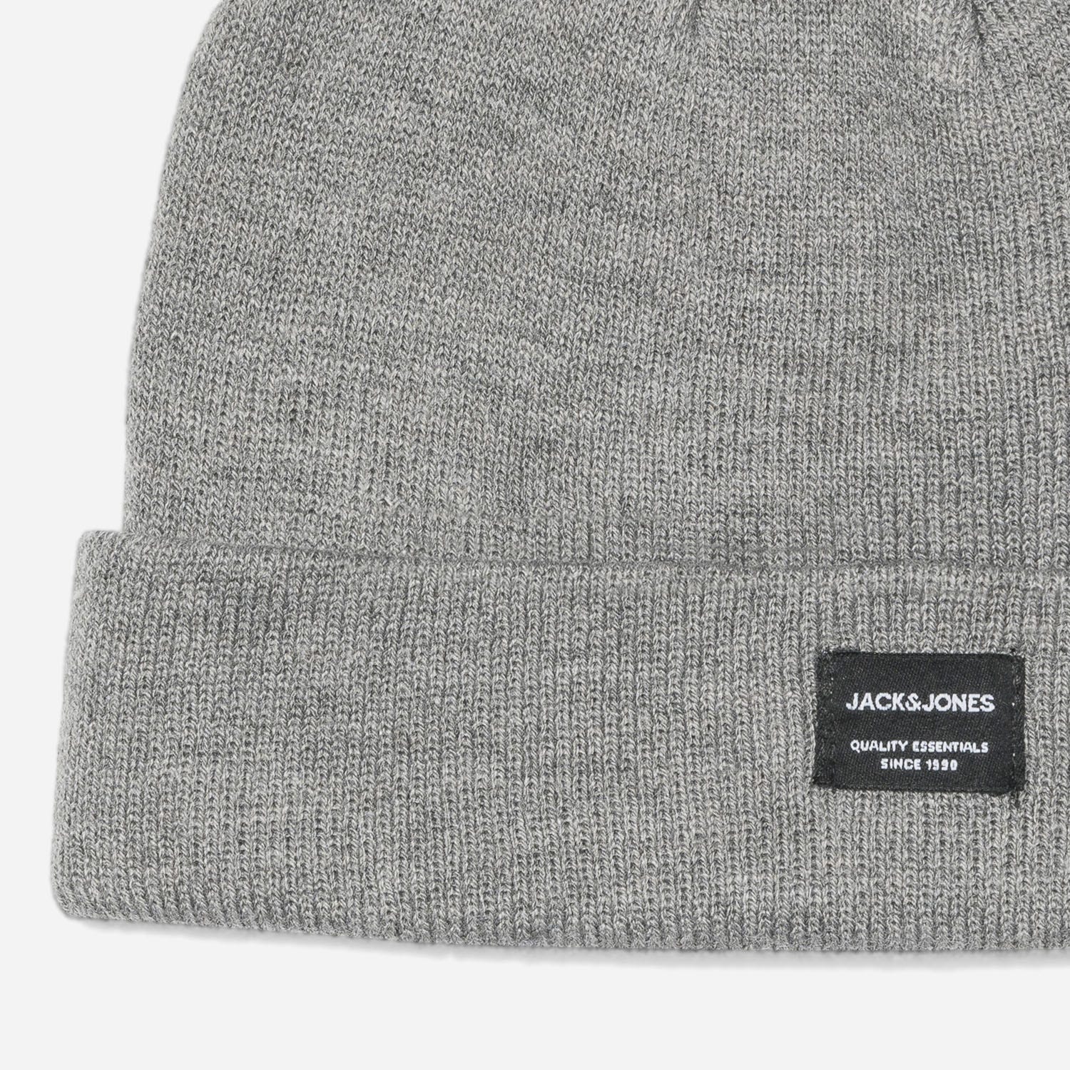 Bonnet JACK & JONES gris chiné en tricot