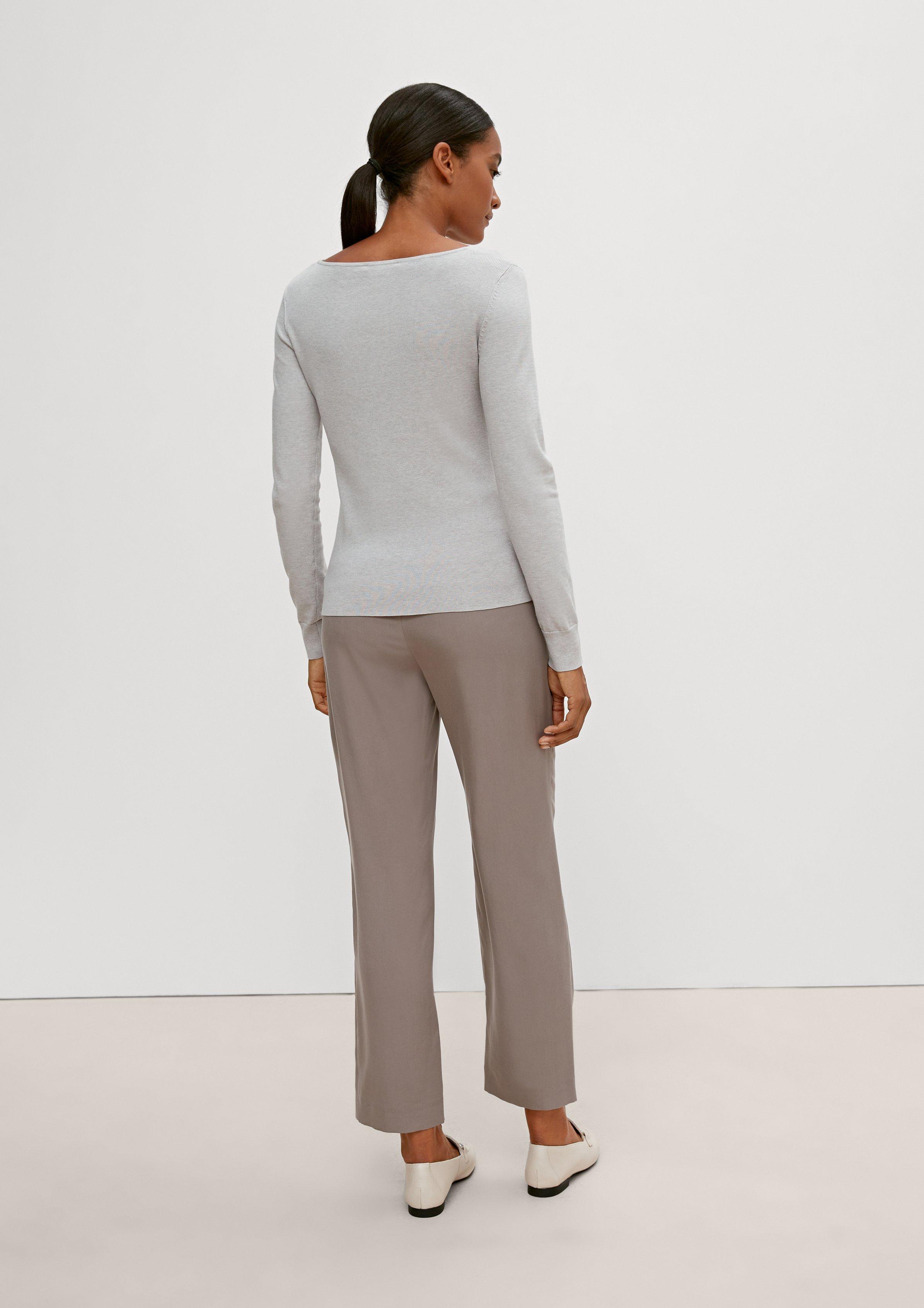 Pullover mit Strukturmuster - helles beige