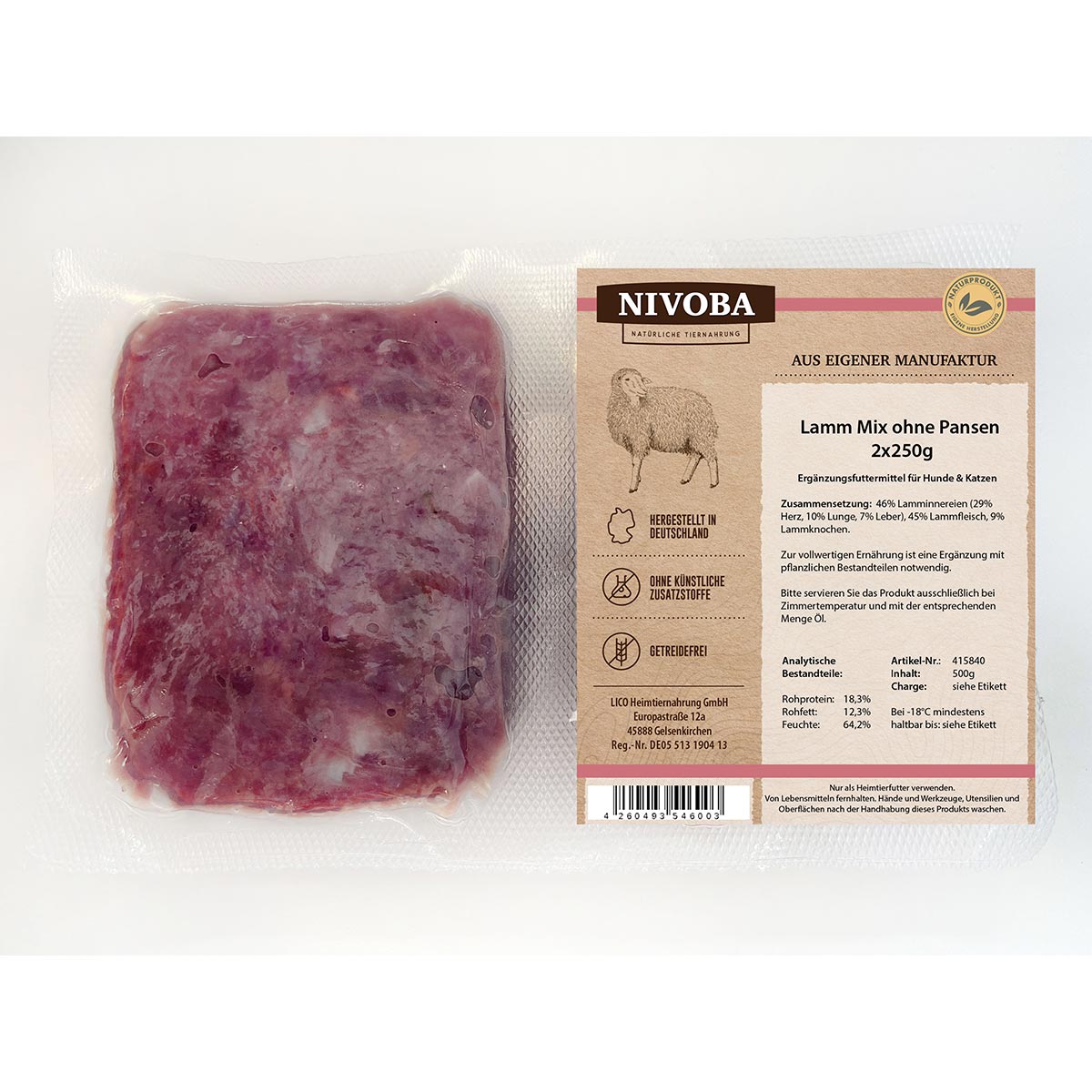 Nivoba Lamm Mix ohne Pansen günstig kaufen bei ZooRoyal