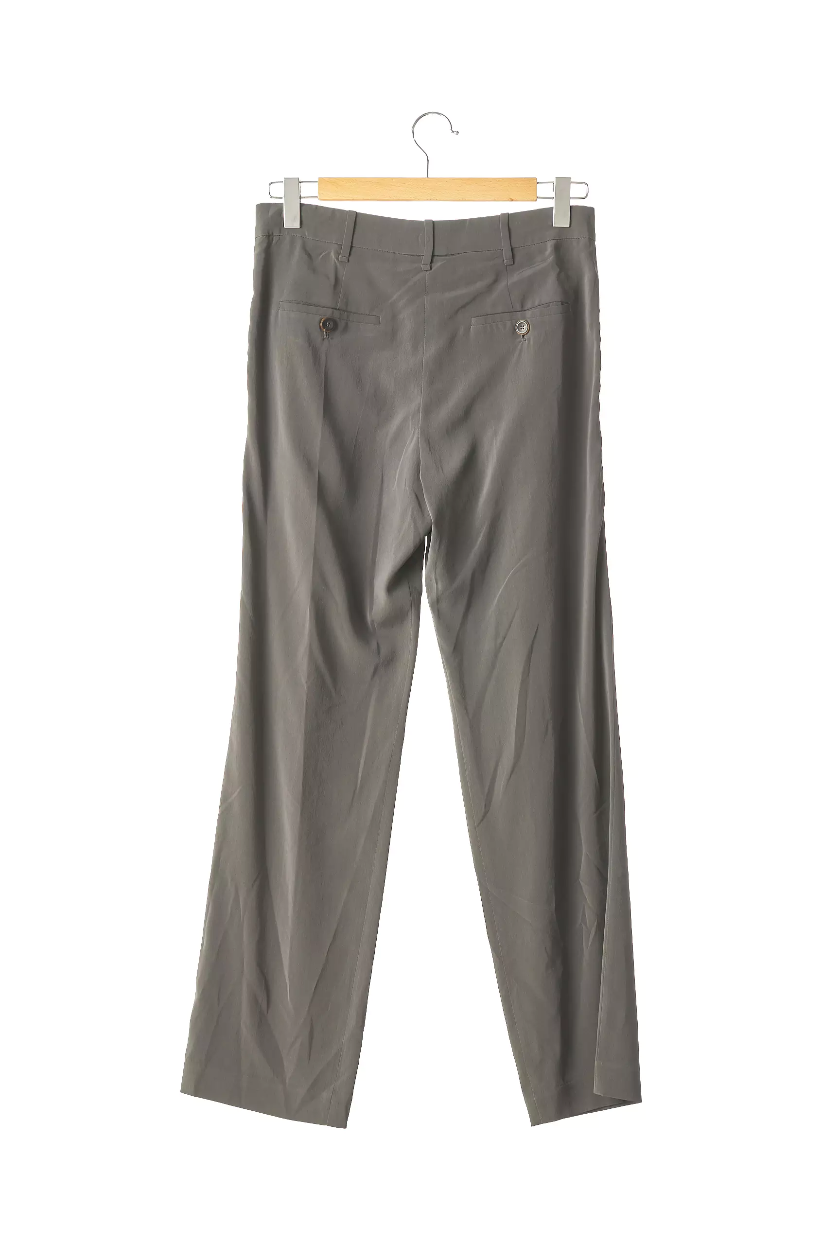 Brunello Cucinelli Pantalons Droits Femme couleur gris