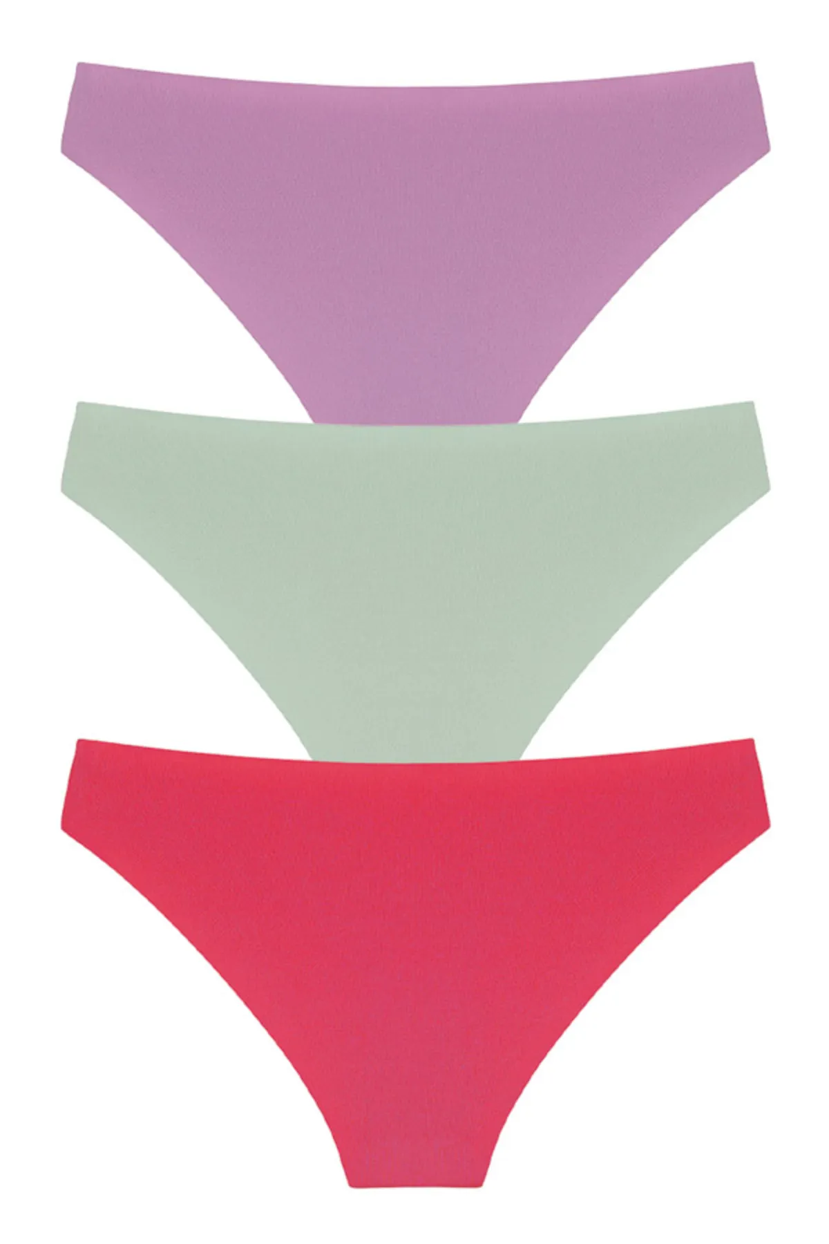 Cottonhill  Lasergeschnittene Damen-Bikini-Höschen, 3er-Pack
