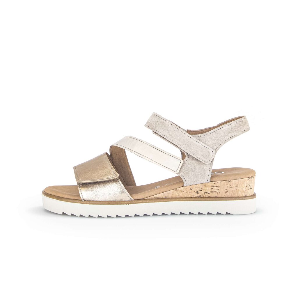 Gabor comfort Keilsandalette beige