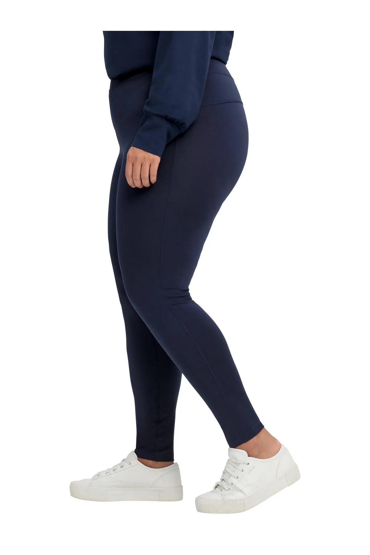 Sheego  Sport-Leggings - Blau - Mittlerer Bund