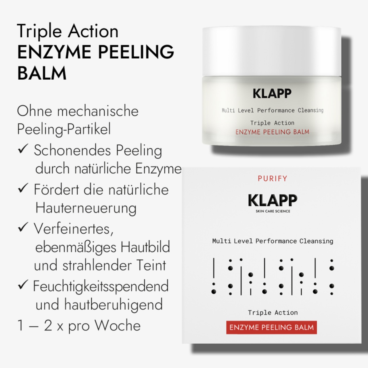 Balsam peelingujący Klapp Multi Level Performance Cleansing Enzyme