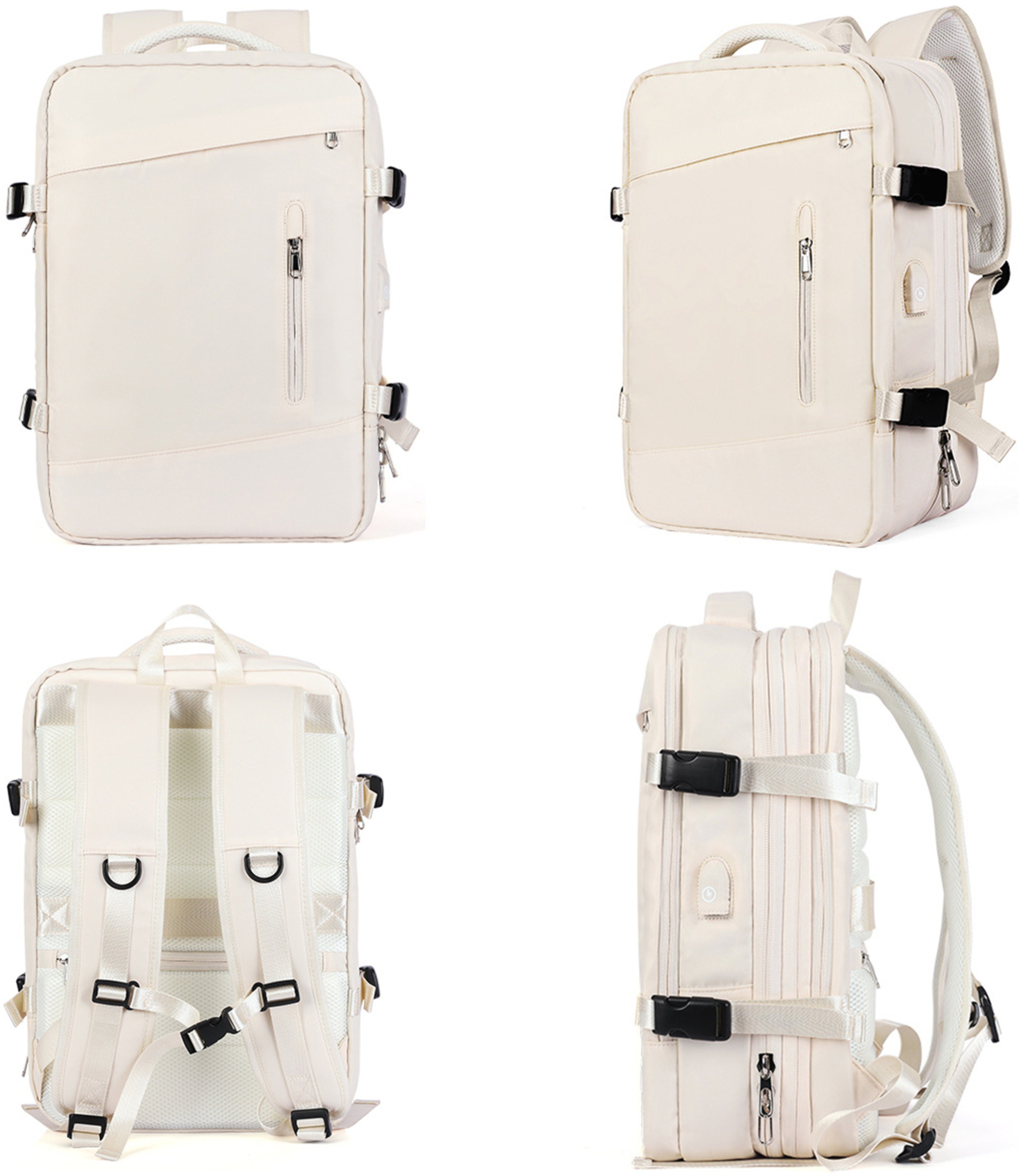OKWISH Reiserucksack Laptoprucksack Laptop Rucksack Rucksäcke Freizeitrucksack Laptoptasche (Reisen Notebook Laptop Tasche Schule Uni Rucksack Handgepäck 40L, Schulrucksack, Sportrucksack, USB-Anschluss, Anti-Diebstahl, Laptopfach), für Herren Damen
