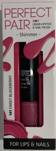 Alessandro Perfect Pair 2 in 1 Lipstick & Nail Polish 141 Sweet Strawberry Lippenstift