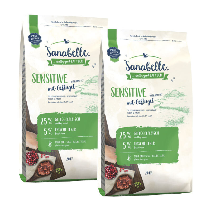 Sanabelle Trockenfutter Sanabelle Sensitive Geflügel 2x2 kg