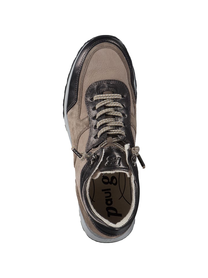 Paul Green Schnürschuhe in steel/antelope günstig kaufen