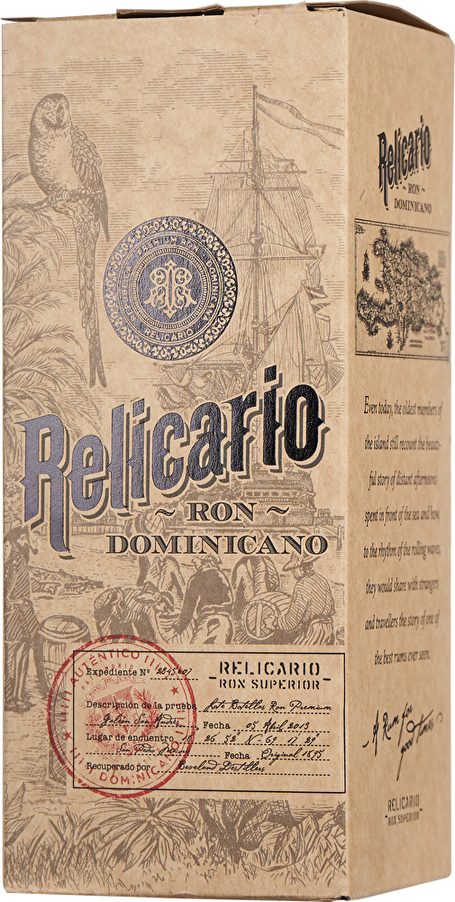 Relicario Ron Dominicano Rum Superior 0,7 Liter im Geschenkkarton