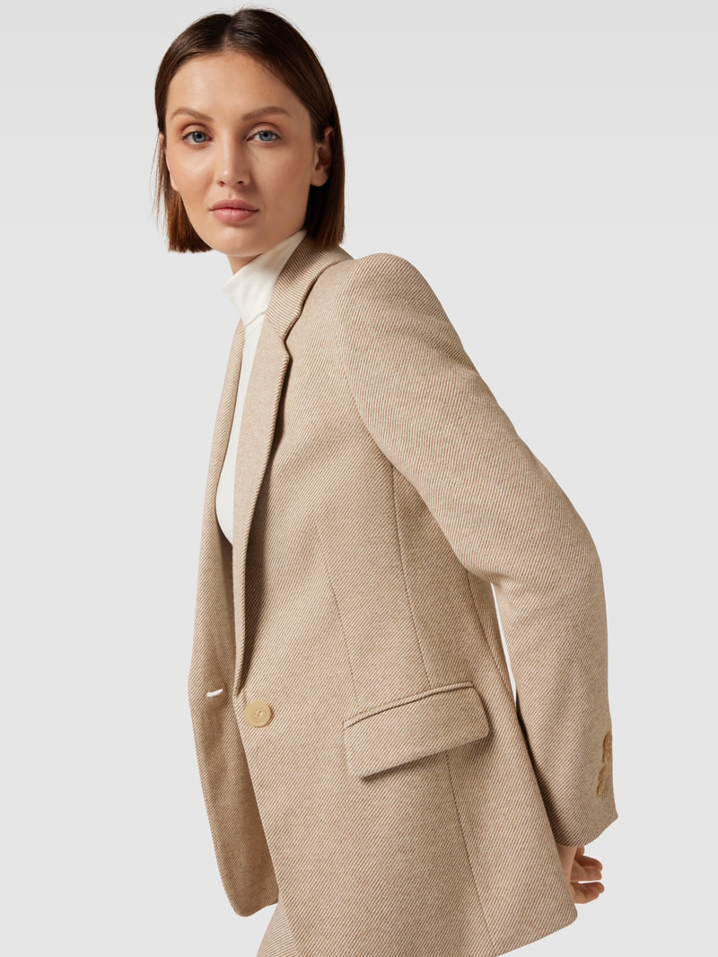 Blazer mit Strukturmuster Modell 'ATLIN' in beige meliert