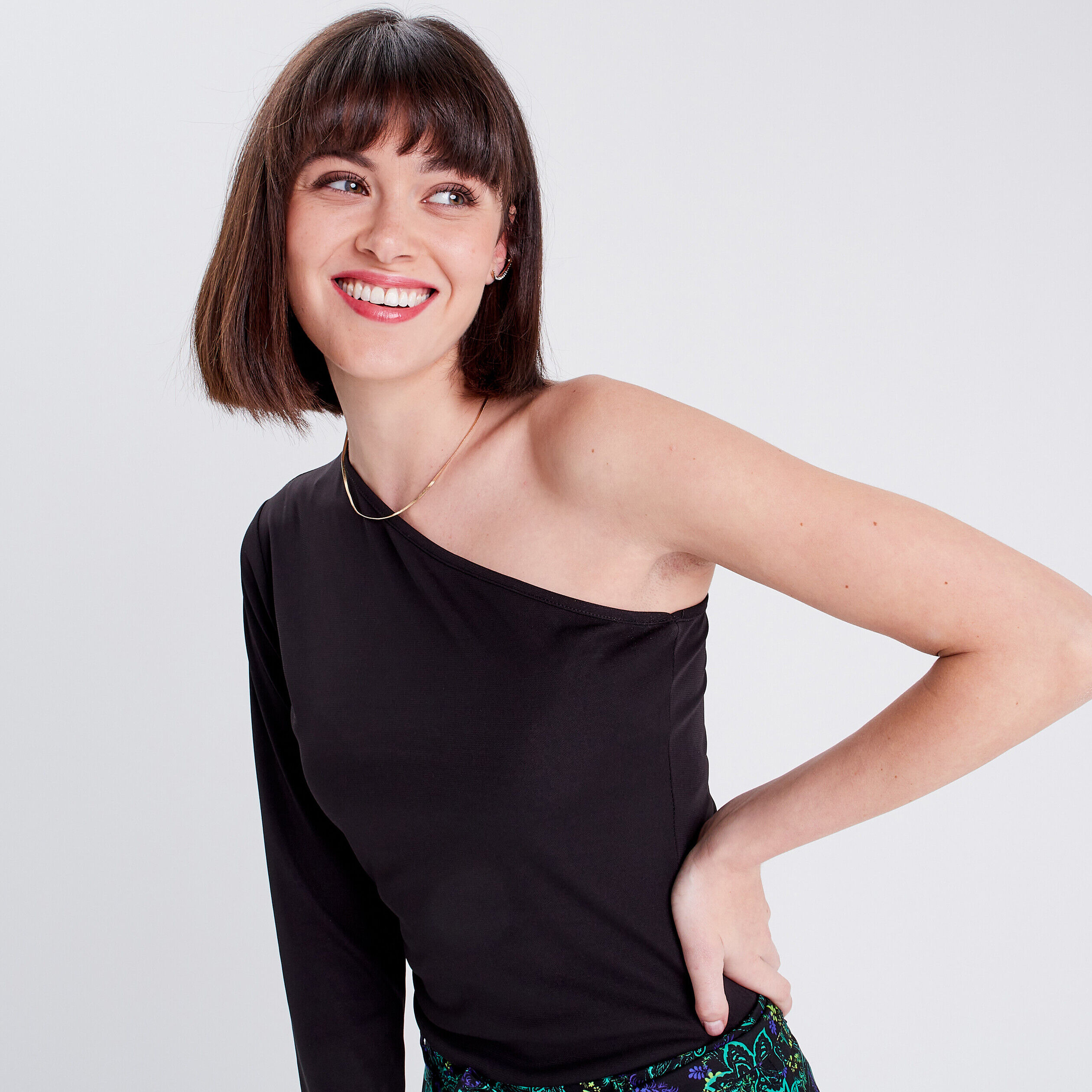 Body manches asymétriques noir femme | Cache Cache