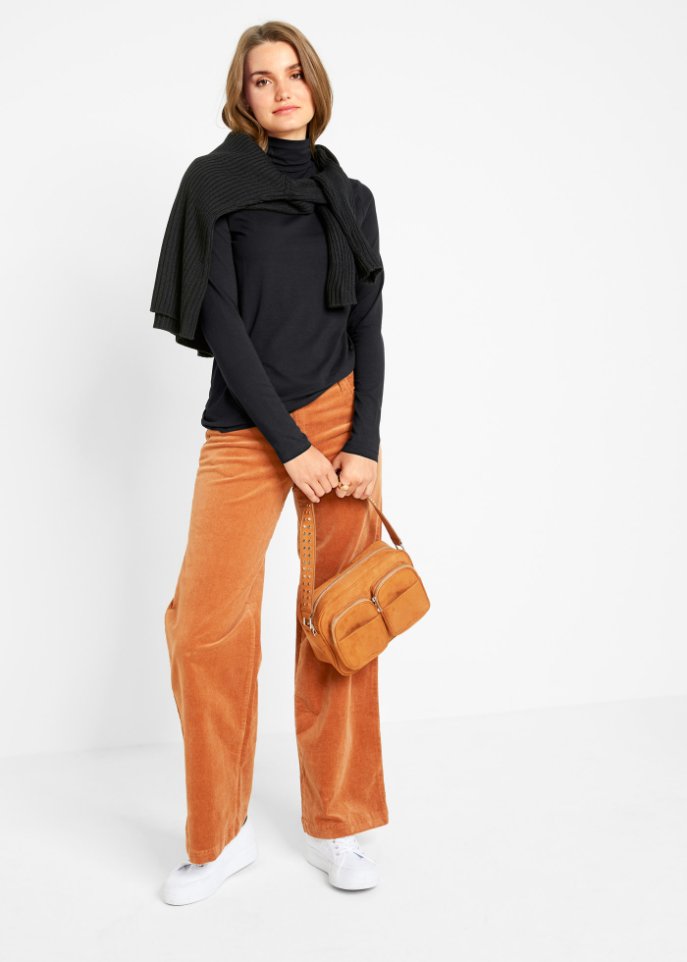 Langarmshirt mit Rollkragen (2er Pack)