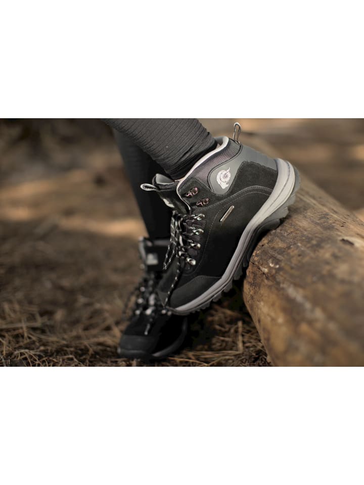GUGGEN MOUNTAIN Wanderschuhe Uni in Grau-Schwarz günstig kaufen
