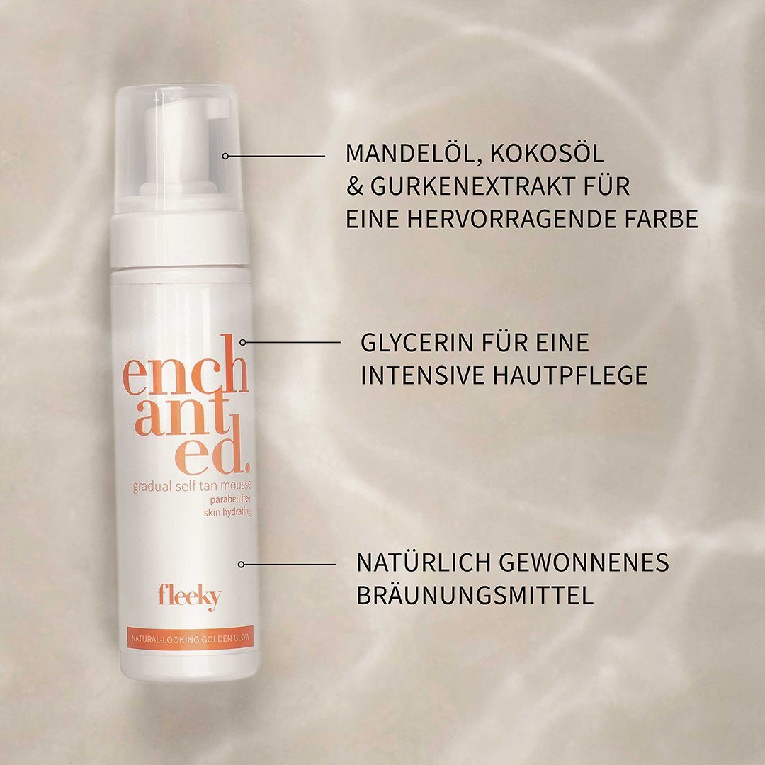 fleeky Selbstbräunungsmousse Gradual Self Tan - Graduell bräunendes selbstbräuner Mousse, 1-tlg.