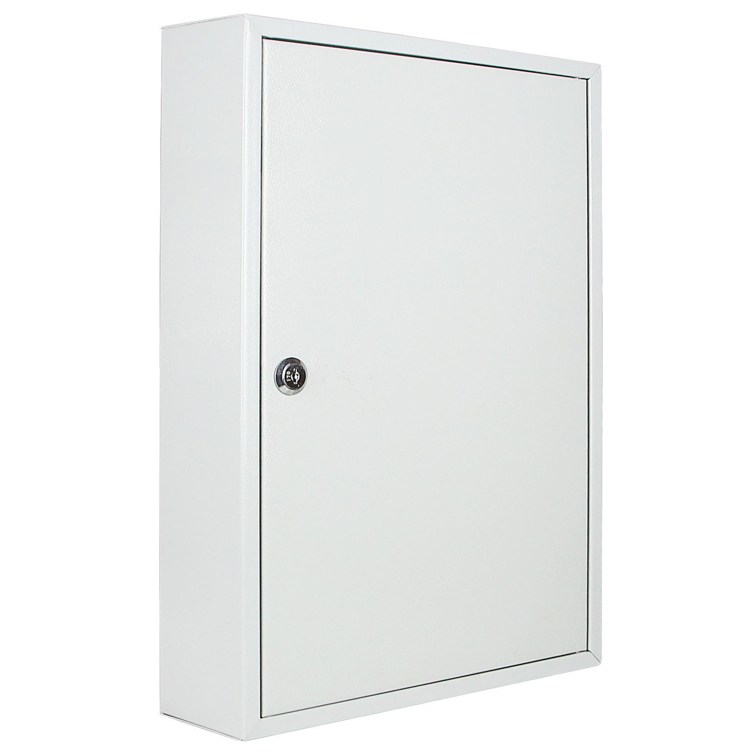HMF Schlüsselkasten abschließbarer Schlüsselschrank, Robuster Schlüsseltresor mit 64 Haken, 45x30x8 cm